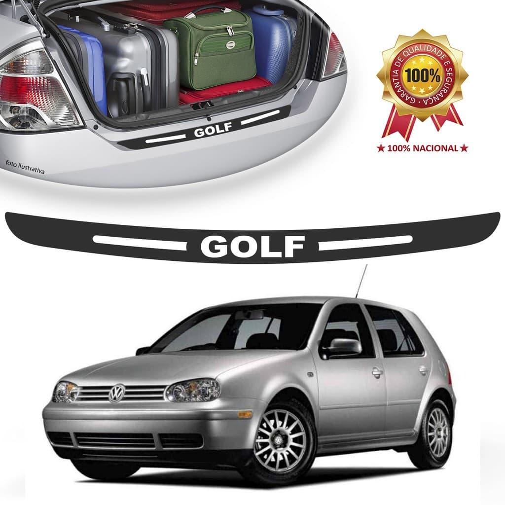 Soleira de Porta Malas Adesivo Protetor Vw Golf Universal Carro personalizado