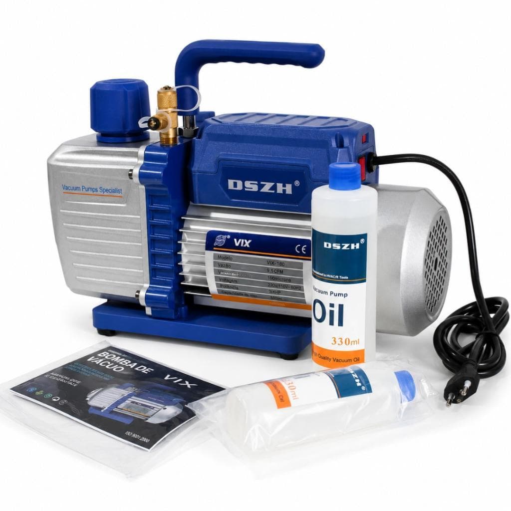 Bomba De Vácuo Vix WK-180 9,5 Cfm 1 Estágio Bivolt 110v/220v