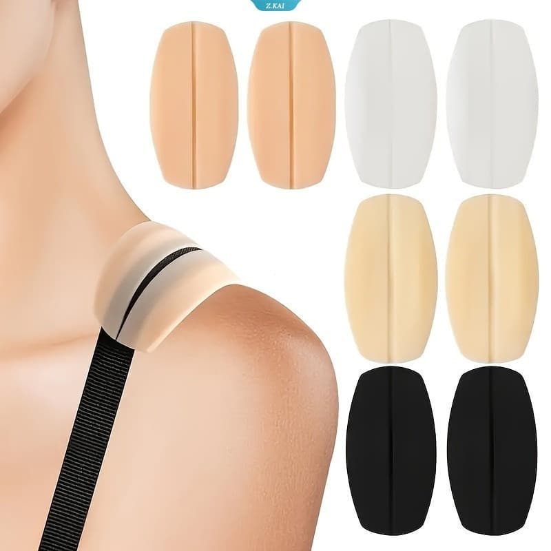 2 Peças De Capas De Alça De Sutiã Feminino – Almofadas De Silicone Antiderrapantes E Sem Costura Para Ajuste Seguro , Al