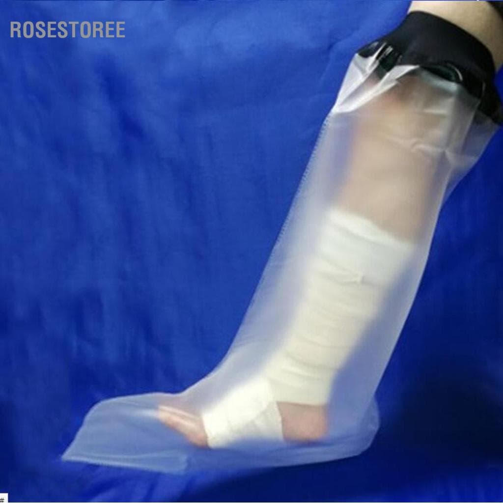 Rosestoree Capa fundida para pernas para chuveiro e banho Protetor à prova d\'água para adultos Bolsa