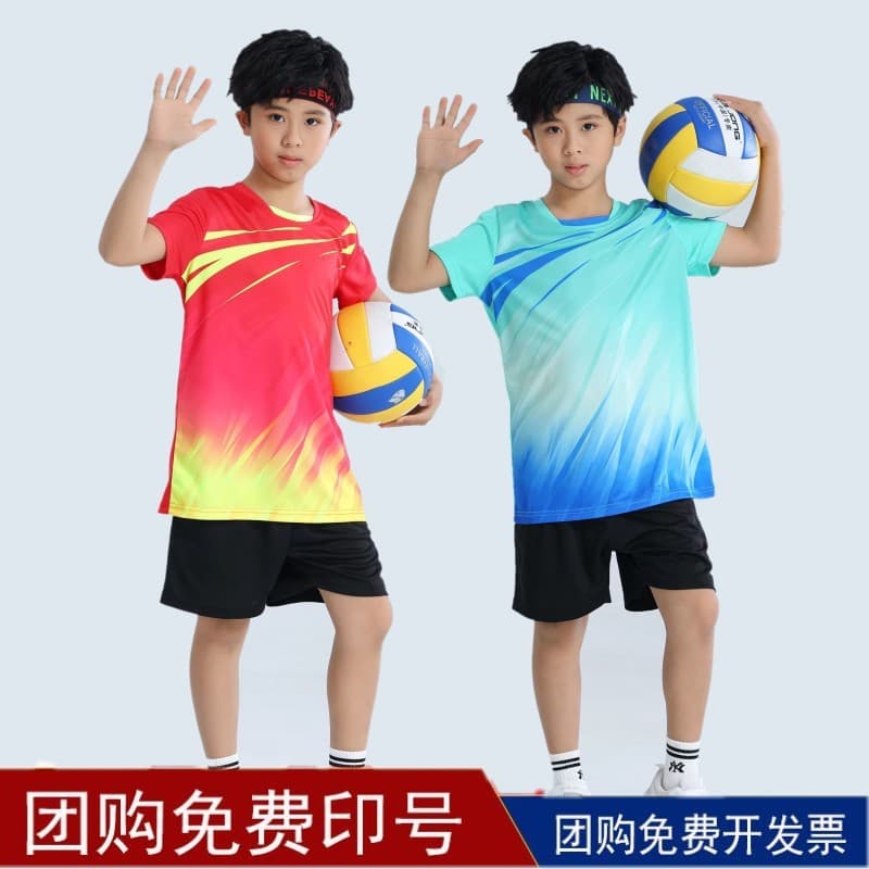 Uniforme de vôlei para estudantes do ensino fundamental, uniforme de Badminton, secagem rápida, meninos, meninas, crianç