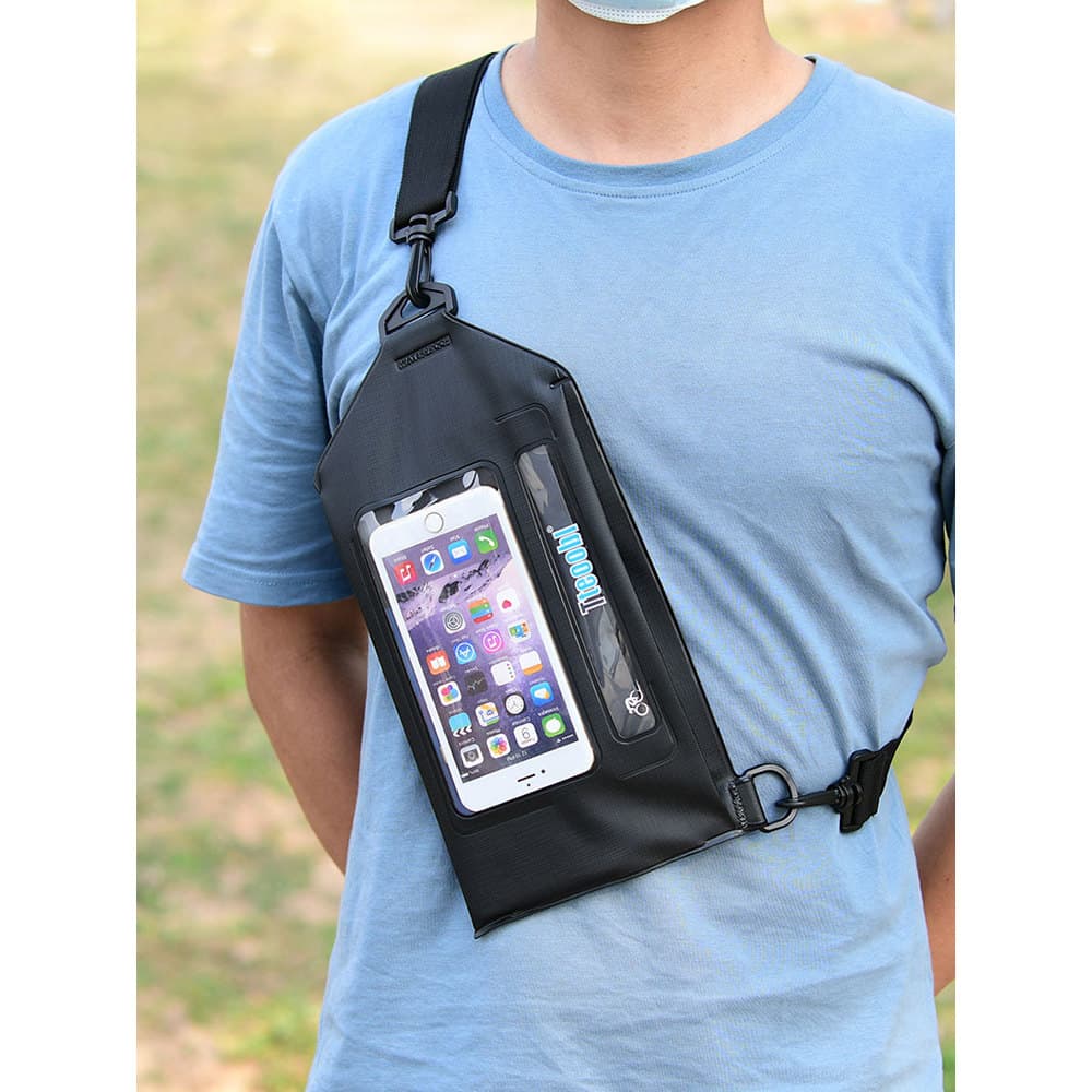 Bolsa de peito à prova d'água para deriva, equipamento de deriva transversal, bolsa de ombro pequena, viagem de verão, p