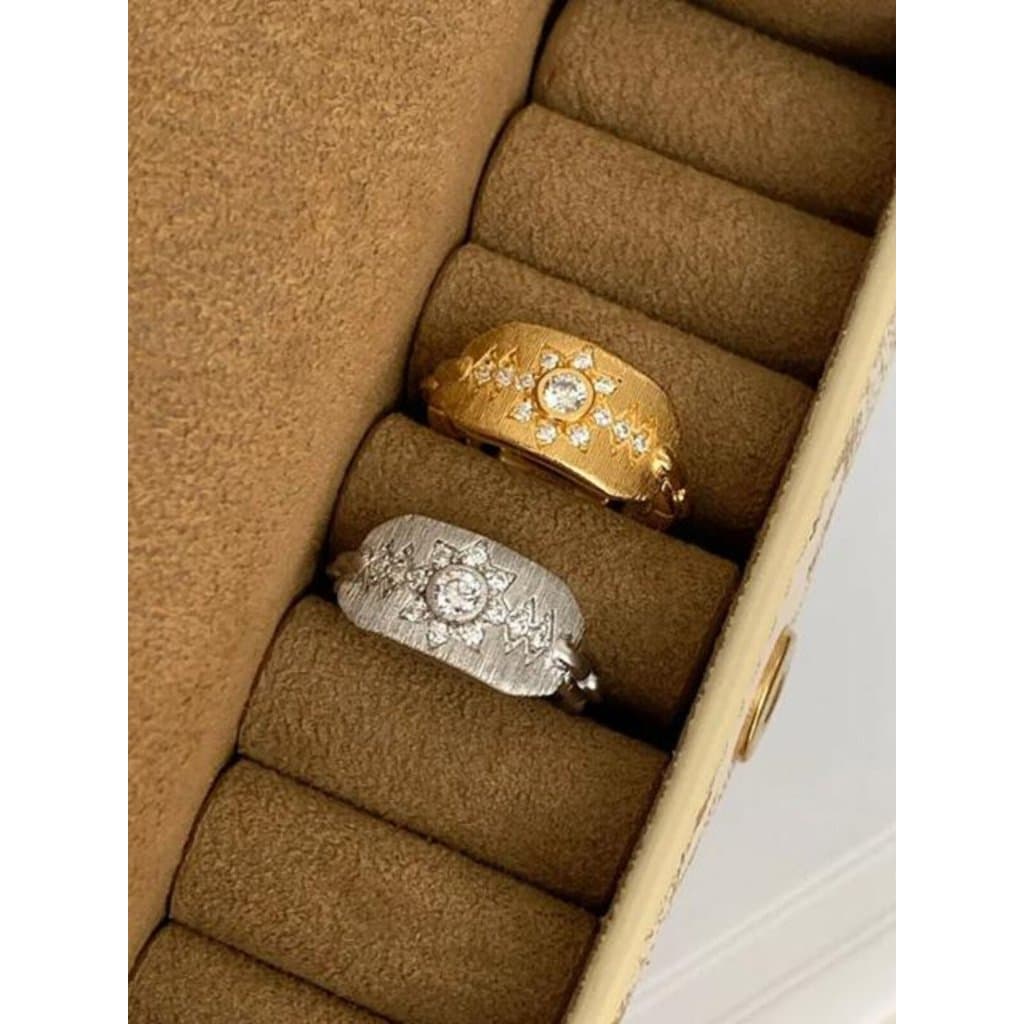 anel anel de namoro Retro 925 prata esterlina Medieval escudo octogonal estrela anel aberto feminino nicho Design luz lu
