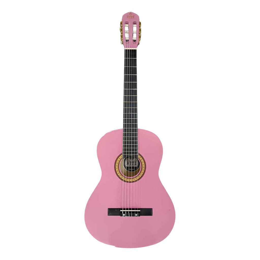 Violão De Nylon Acústico Pink Rosa Myth Mt39n Base