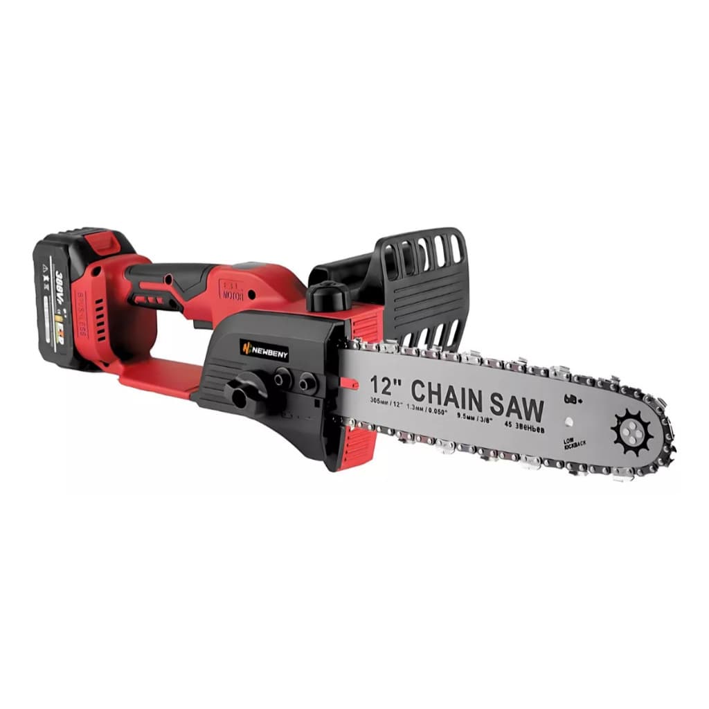 Motoserra Eletroserra Nakan 24v Recarregável Sabre 12" Polegadas com 2 Baterias e Maleta
