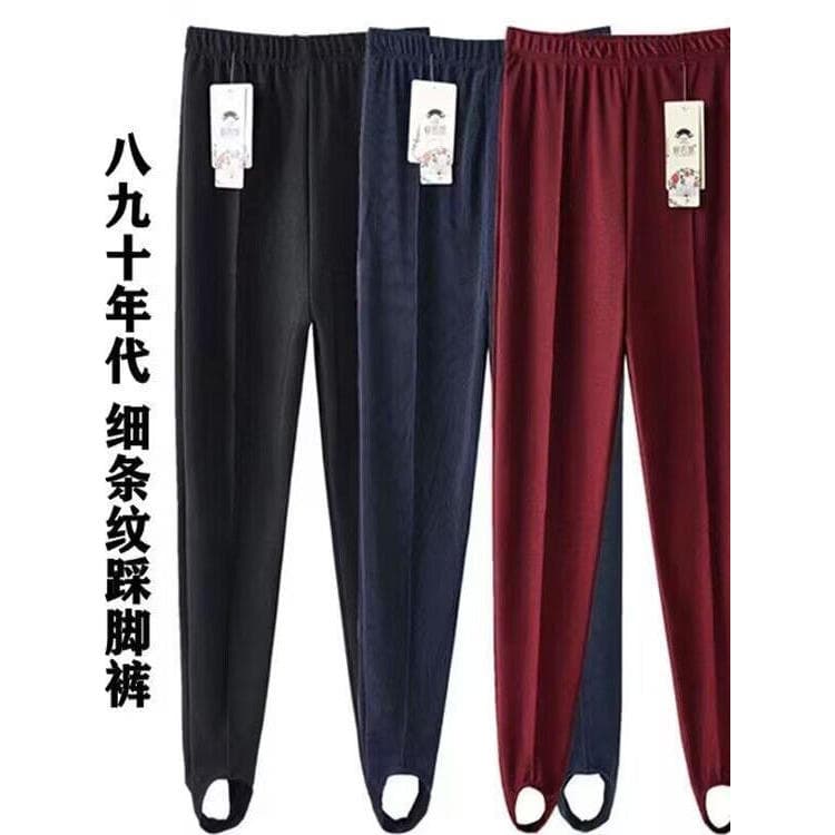 Calças de musculação de verão senhoras calças de Pedal à moda antiga calças mãe alta elástica cintura alta solta tamanho