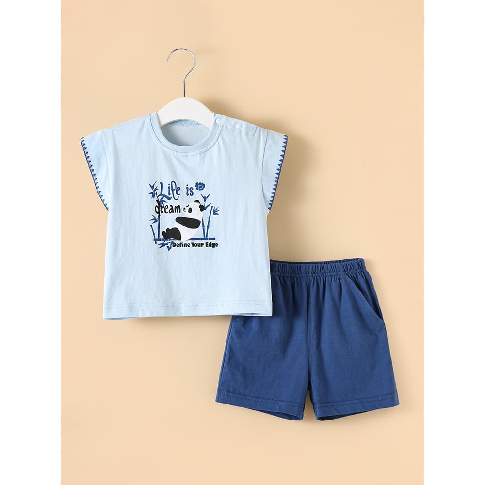 Chuxinguo verão roupas de bebê fino Shorts de manga curta terno de duas peças roupas de passeio roupas de bebê roupas de
