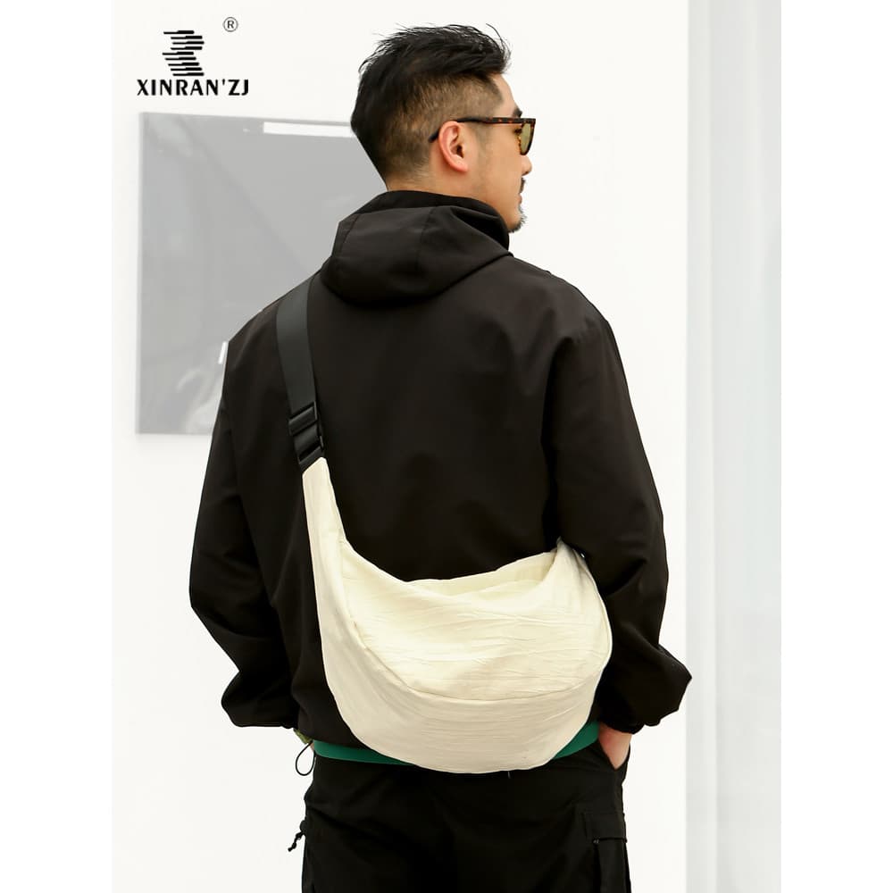 Bolsa de ombro masculina de grande capacidade, bolsa escolar Casual para estudantes, viagem, esportes, portátil, repelen