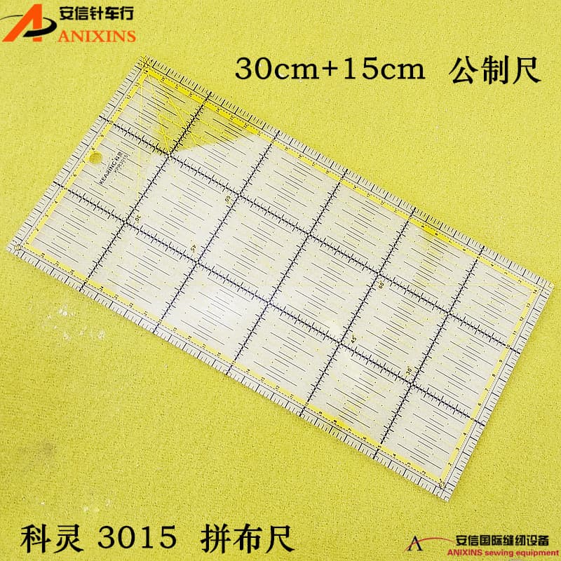 Keling Patchwork Régua KPR3015 Multifuncional Patchwork Régua DIY Régua Artesanal 3MM Régua de Costura Acrílica