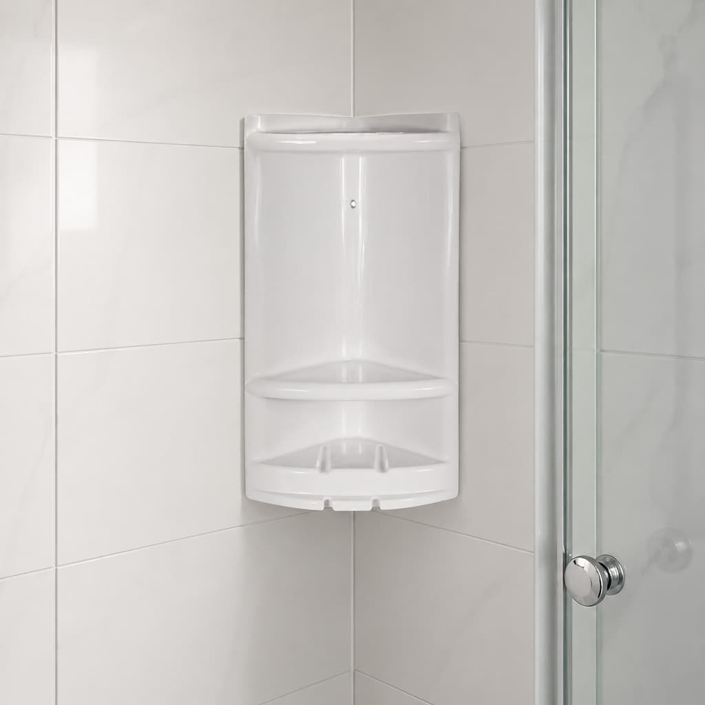 Cantoneira de Banheiro Metasul Porta Shampoo, Cremes e Sabonetes Organizador de Parede