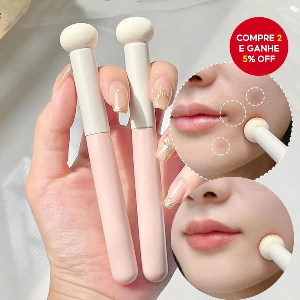 Escova Corretiva De Cabeça De Cogumelo , Cabelo Macio , Cobertura Uniforme , Marcas De Acne , Mini Ferramenta De Maquiag