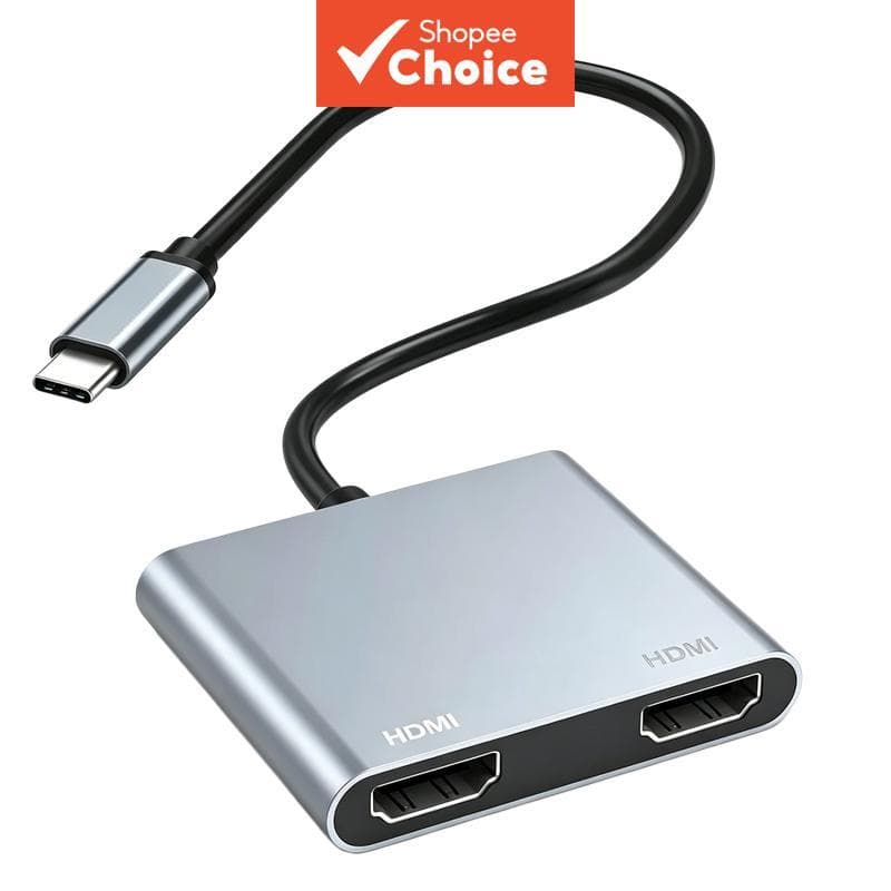 Adaptador de vídeo HUB 4K HD USB-C para HDMI Tipo C Conversor de tela estendida para Laptop MacBook