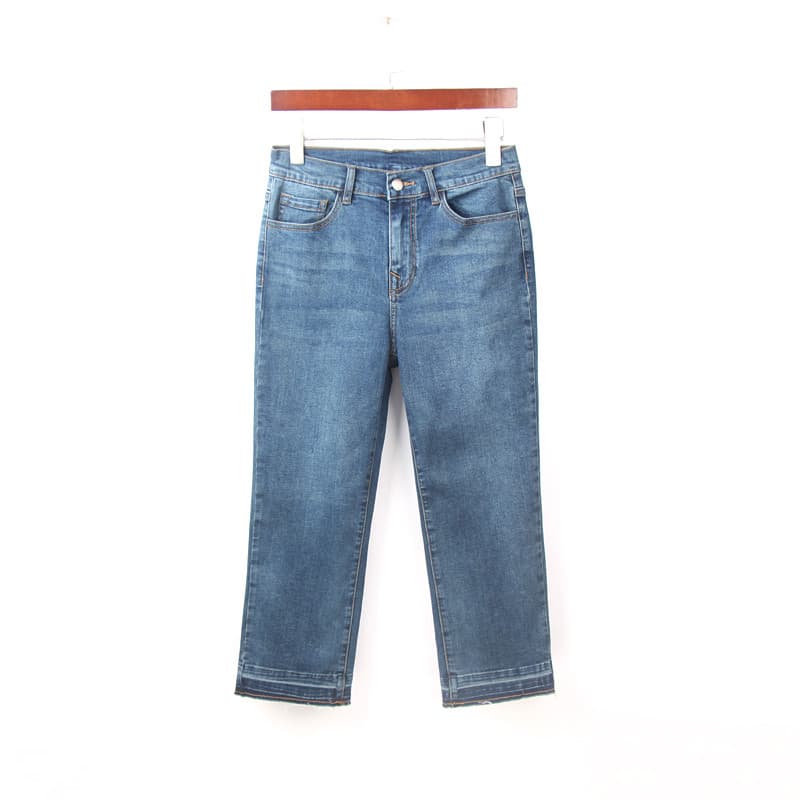 2024 primavera novo estilo 89 pontos Jeans feminino comércio exterior 100kg tamanho grande cintura alta elástico mais ma