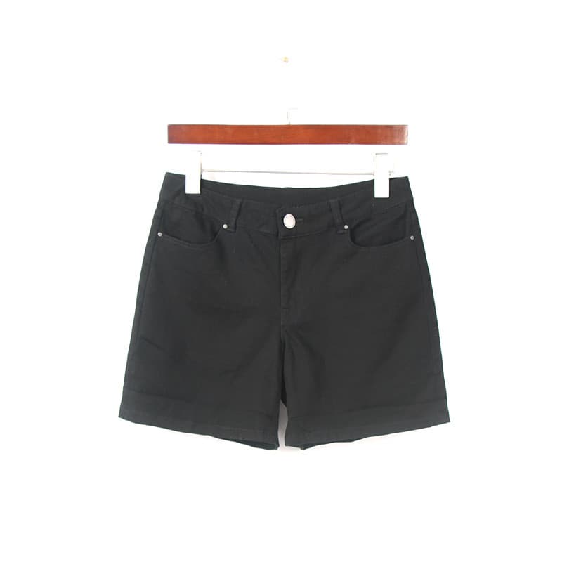 2024 verão fino preto três quartos calças casuais feminino comércio exterior pedido Original 100kg tamanho grande solto