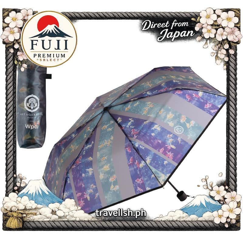 [Wpc.] Guarda-Chuva de Vinil à Prova d'Água Design Art Aquarium 【Direto do Japão】