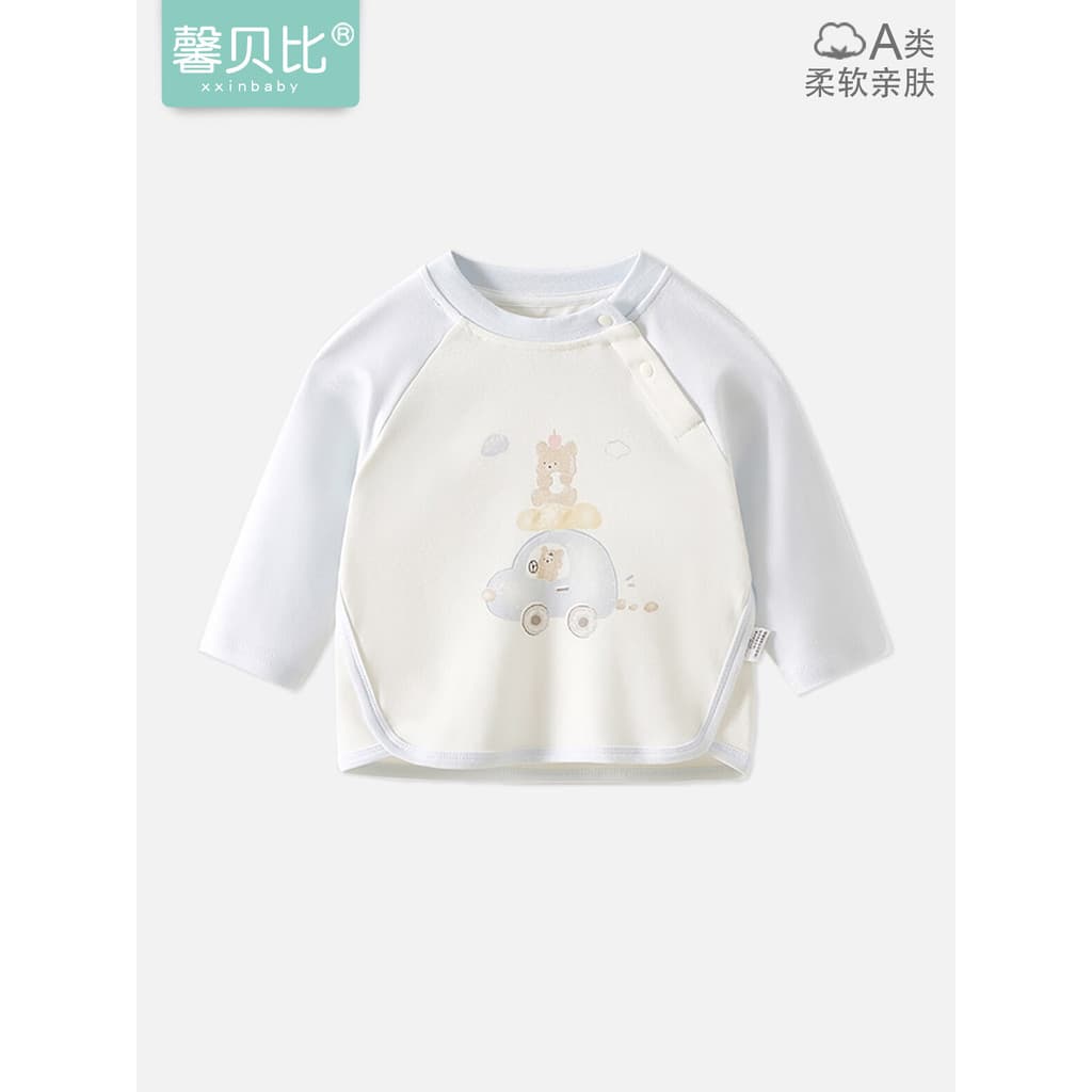 Xin Babe bebê em torno do pescoço moletom primavera outono roupas de outono do bebê de manga comprida quente topo bonito
