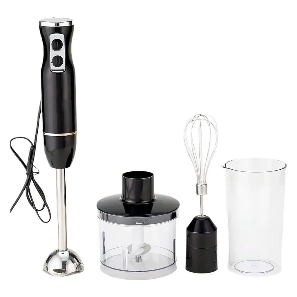 Blender Misturador 400w Processador Alimentos 4 em 1 Fuet Batedor Eletrico Copo Medidor Cozinha Molho Pure Pastas