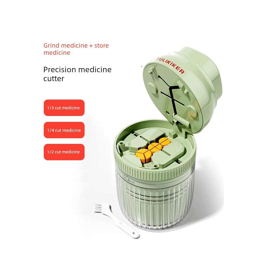 Cortador de medicamentos japoneses One-2 @-@/2 comprimidos divididos, um-3 quartos, quatro cortes, um @