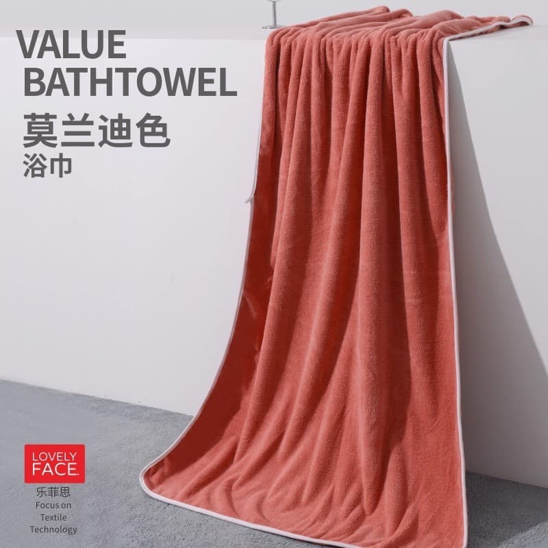 Toalha de banho estilo casal nuvem macio Coral velo puro algodão masculino feminino absorver água de secagem rápida domé