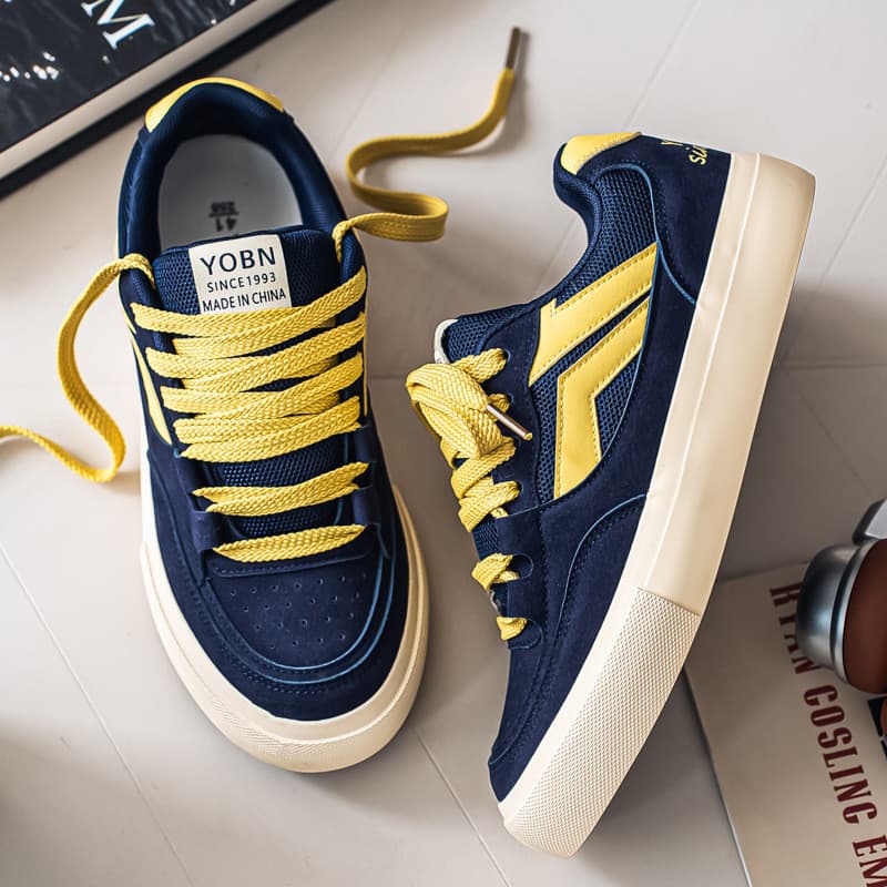 Ruffian bonito contraste cor tênis masculino primavera sapatos 2026 novo estilo moda All-Match Casual esportes adolescen