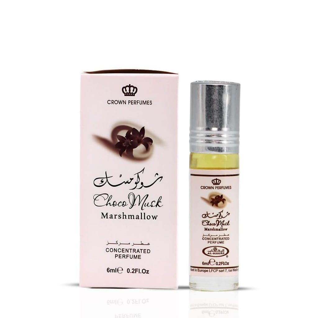 AlRehabChocoMuskMarshmallow – Óleo Concentrado de Chocolate e Baunilha Roll-On para Todos, 0,2 Onças/6ml