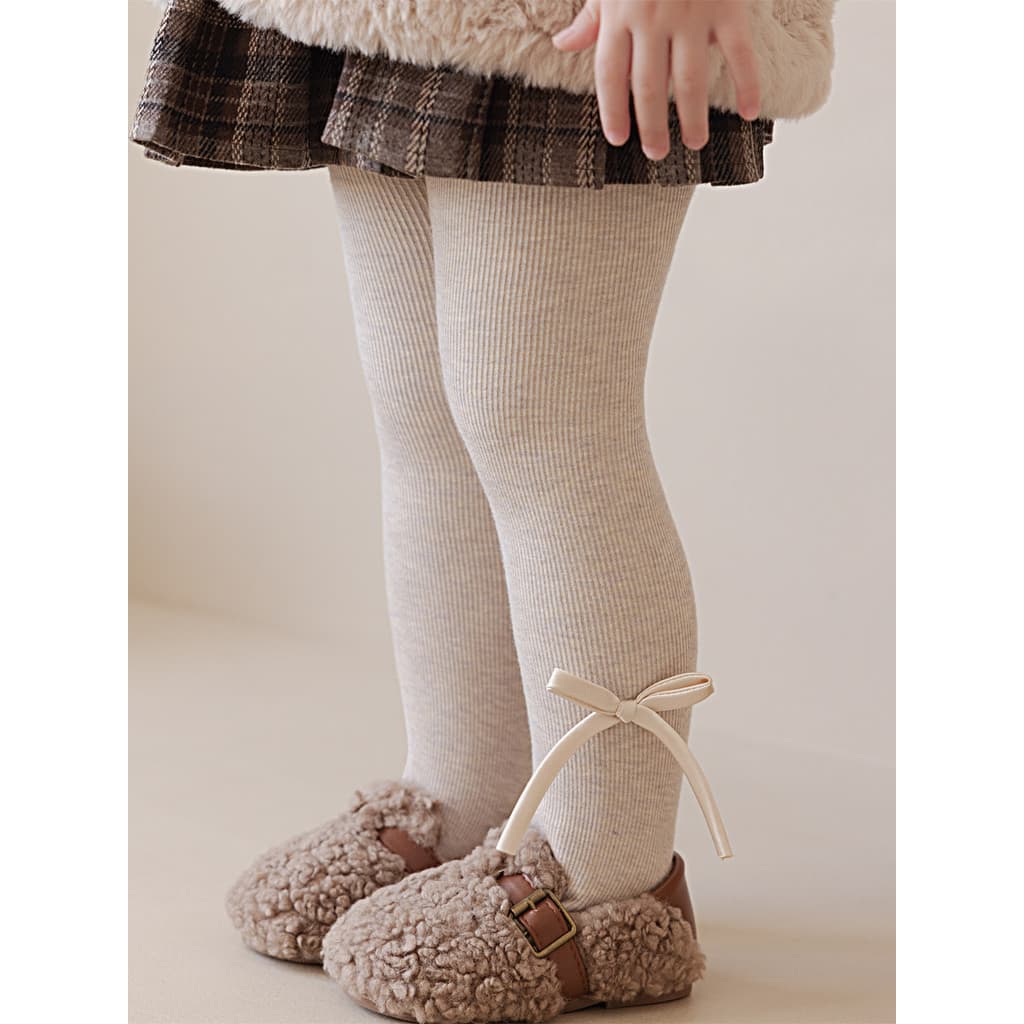 Meninas macacão meias crianças outono inverno forro de lã estilo engrossado manter quente uma princesa arco Leggings beb