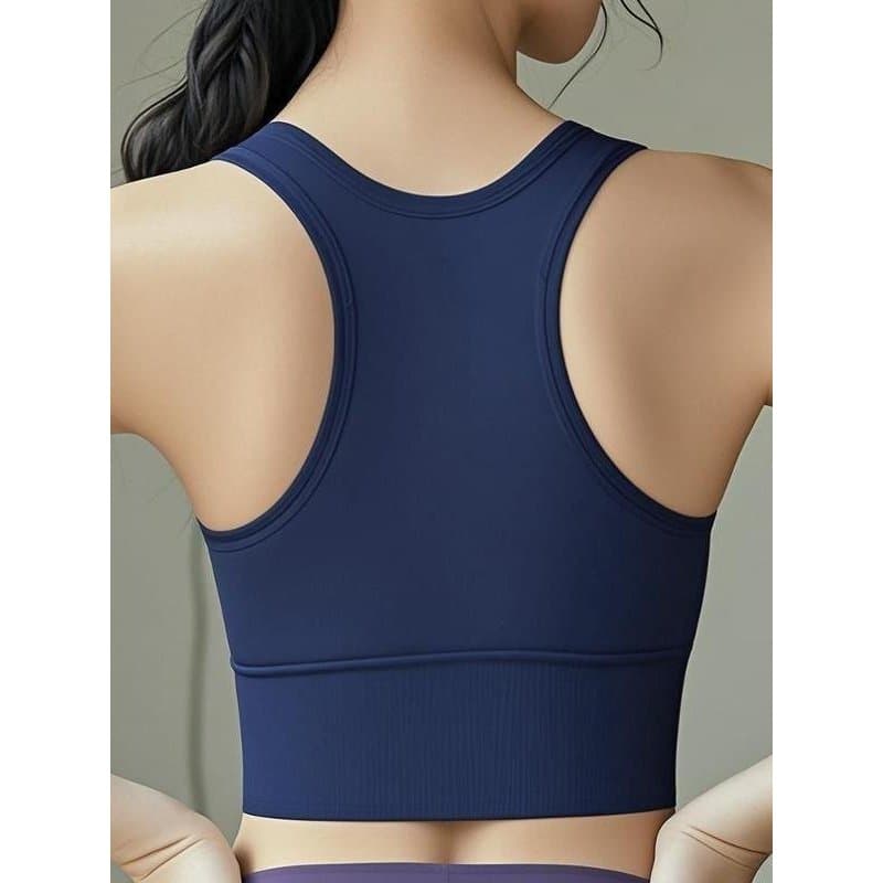 Roupa interior esportiva feminina correndo à prova de choque estilo colete americano desgaste exterior de alta resistênc