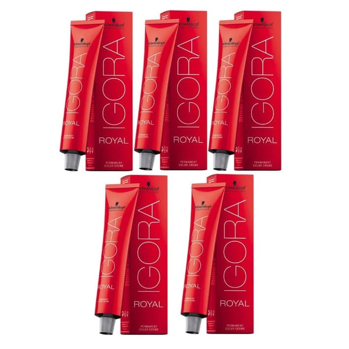 Kit Colorações Schwarzkopf Professional Igora Royal 3 Unidades 9.7 E 2 Unidades 8.77
