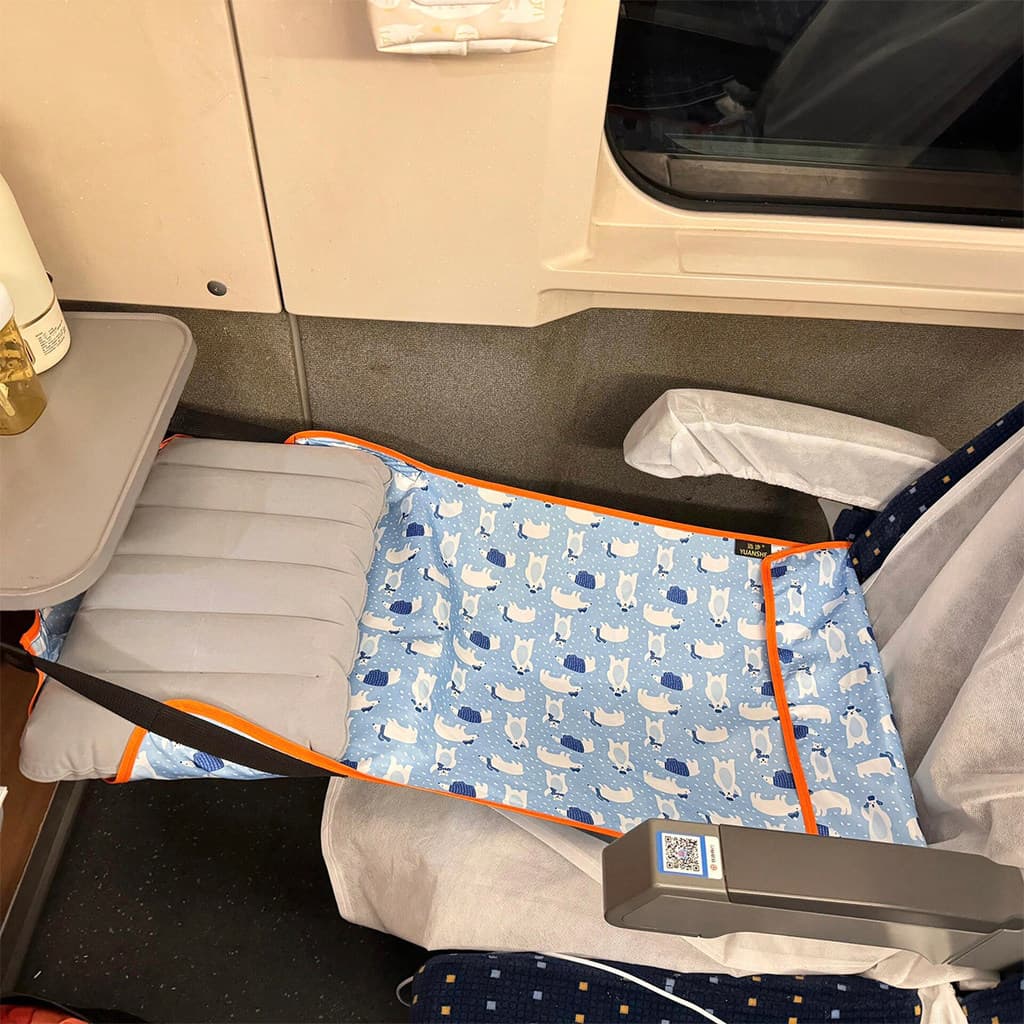 Extensor de assento de alta trilho para crianças, ferramenta útil para dormir, rede de avião de longa distância, almofad