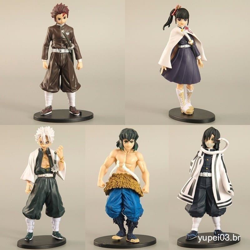 5Style Japão Anime Demon Slayer Kimetsu No Yaiba Kamado Tanjirou Tsuyuri Kanawo Shinazugawa Sanemi Hibira Inosuke Iguro