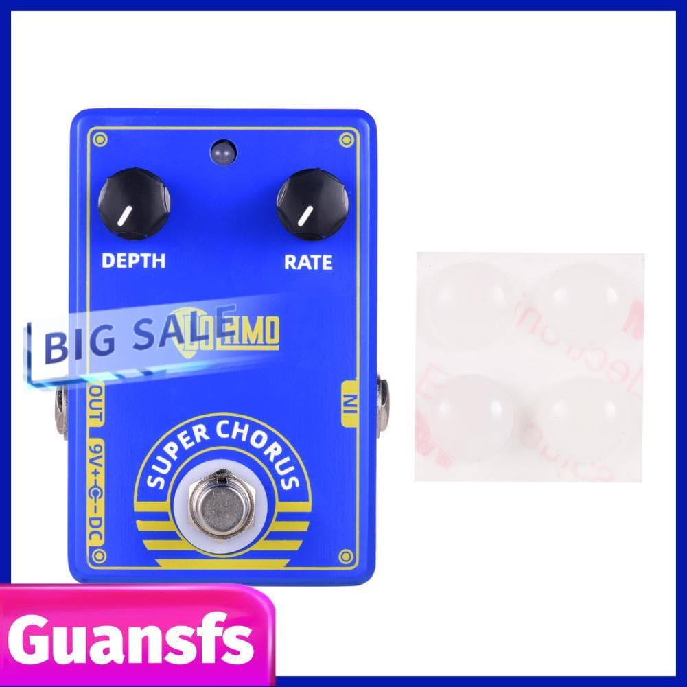 guansfs.br Pedal de efeito para guitarra Dolamo D-3 Super Chorus com True Bypass para guitarra elétrica