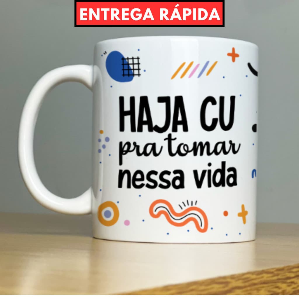 Caneca Personalizada Xicara de Porcelana - Frases Divertidas e Engraçadas - Good Vibes - Sincerona
