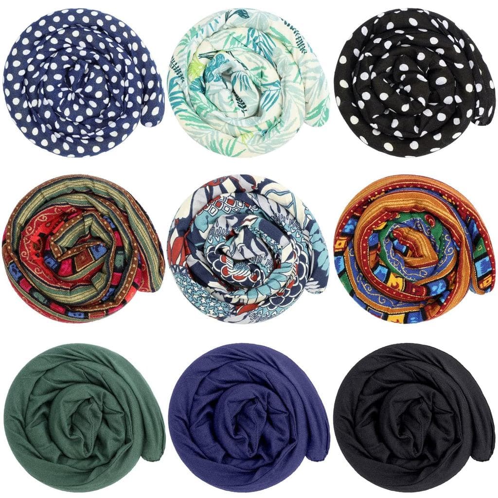 Dingion 9 Peças de Elásticos de Cabelo com Trava Espiral, Acessório para Dreadlocks Longos, com Fio de Ferro Embutido, S