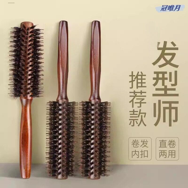 Barbeiro pente de estilo de cabelo encaracolado secador de cabelo não machuca o cabelo alisamento curling vara soprando