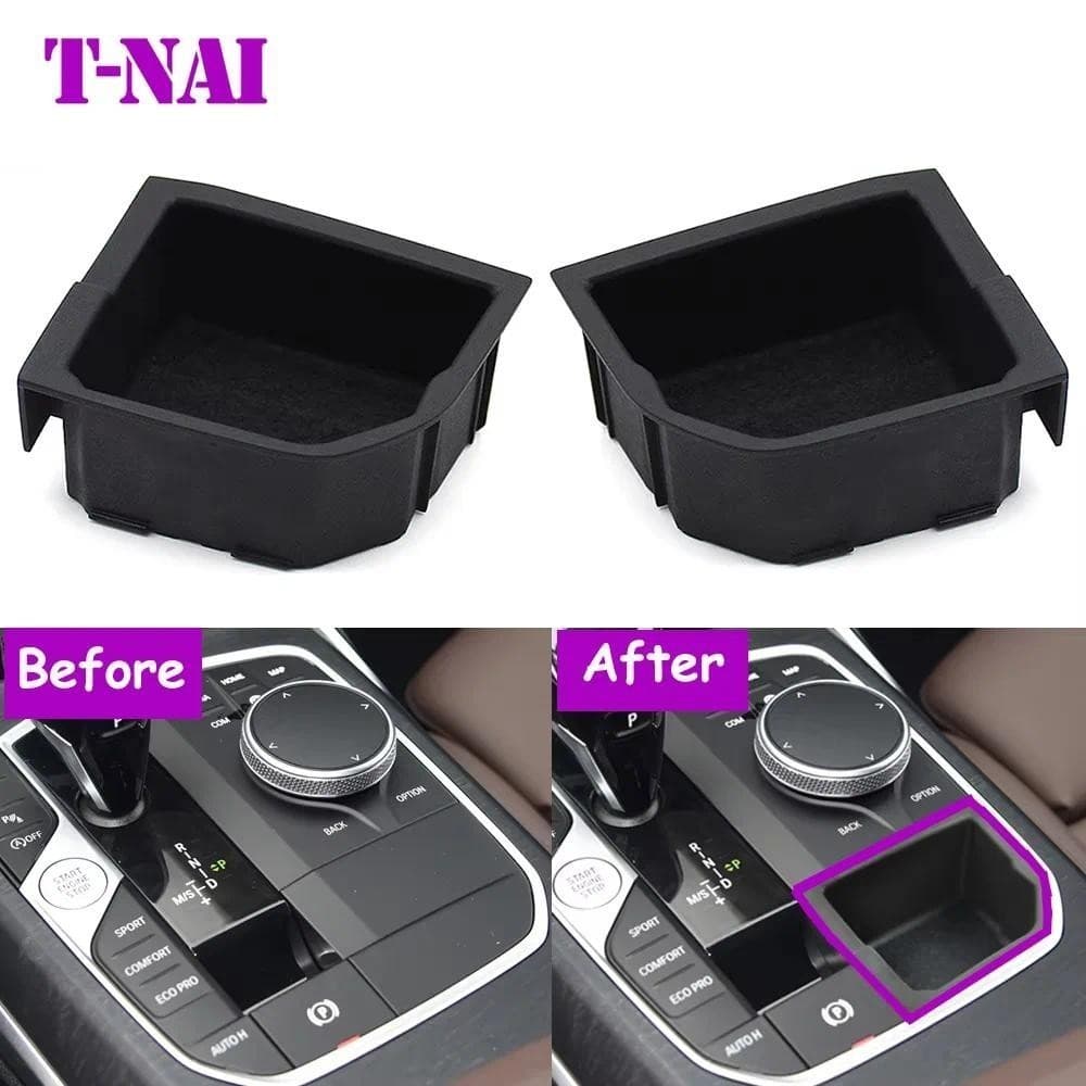 Caixa De Armazenamento Modificada Para Alavanca De Câmbio Do Console Central , BMW 2 3 4 Séries Z4 X3 X4 X5 X6 F40 F44 G
