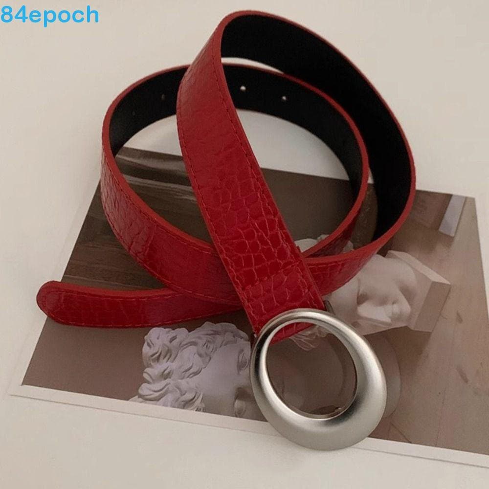 BREPOCH Cintura De Couro Pu , Com Fivela De Metal Cinto Retrô Y2k Jeans Vintage Emagrecedora