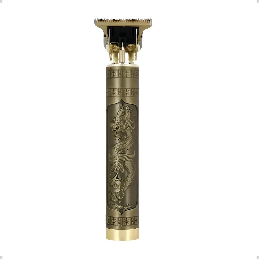 Maquina Cortar Cabelo Aparador Barba Acabamento Dragao Dourado 127/220v