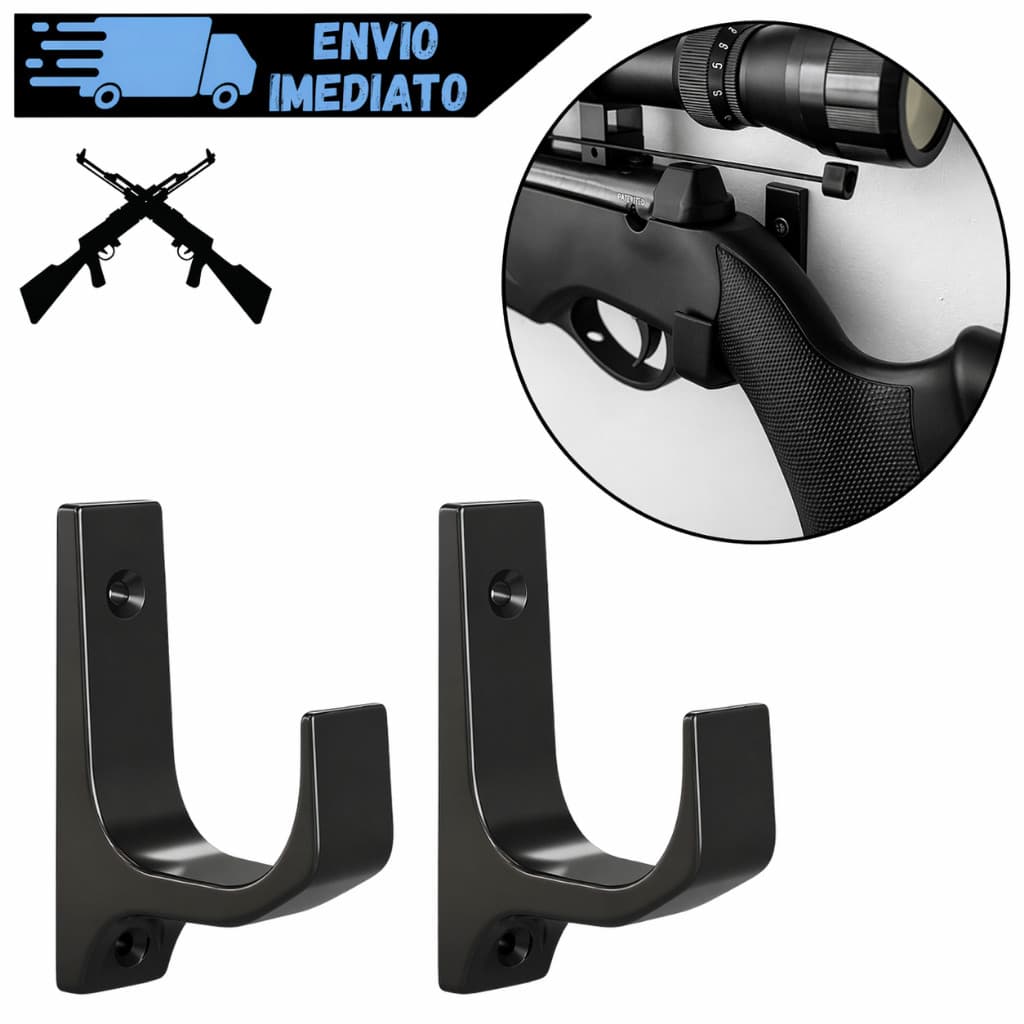 Suporte De Parede Para Rifle Espingarda Carabina De Pressão Para Arma Longa ABS Reforçado