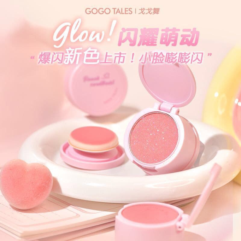 Gogo dança monocromático blush creme expansão psiquiatra iluminador contorno sol vermelho blush roxo lama Rouge fosco co