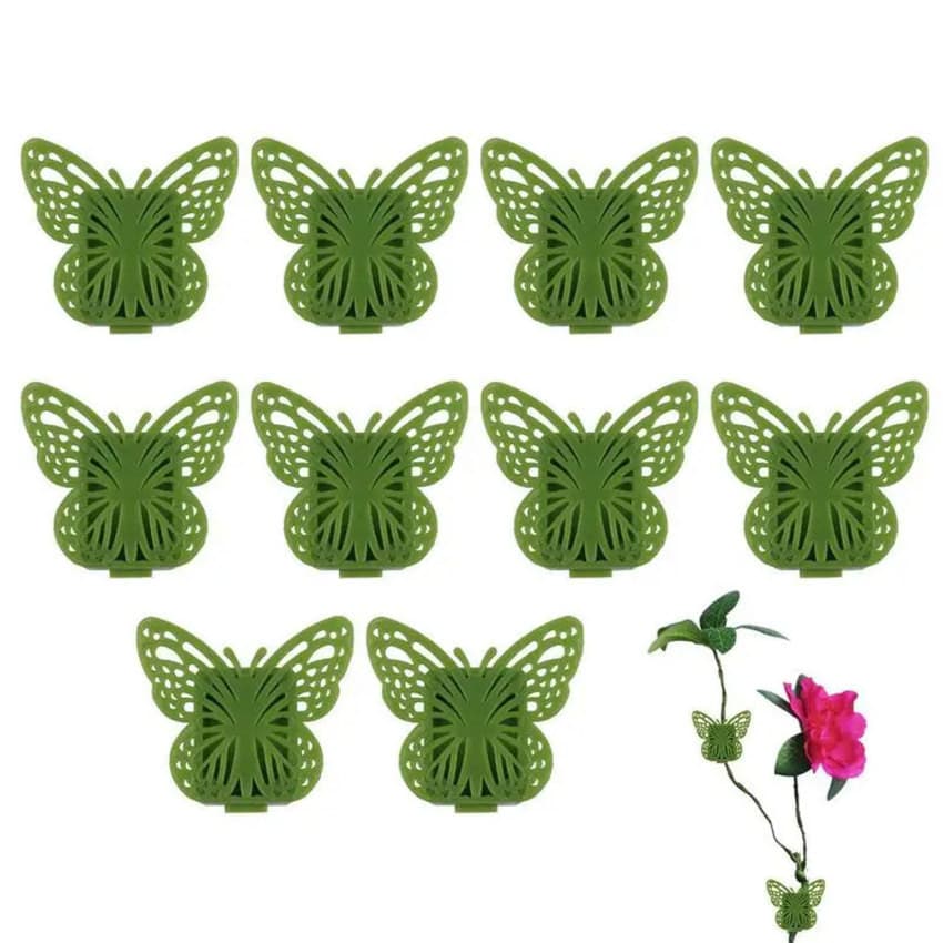 Clipes de suporte reutilizáveis para orquídeas, uma ferramenta criativa e invisível para o cultivo de plantas trepadeira