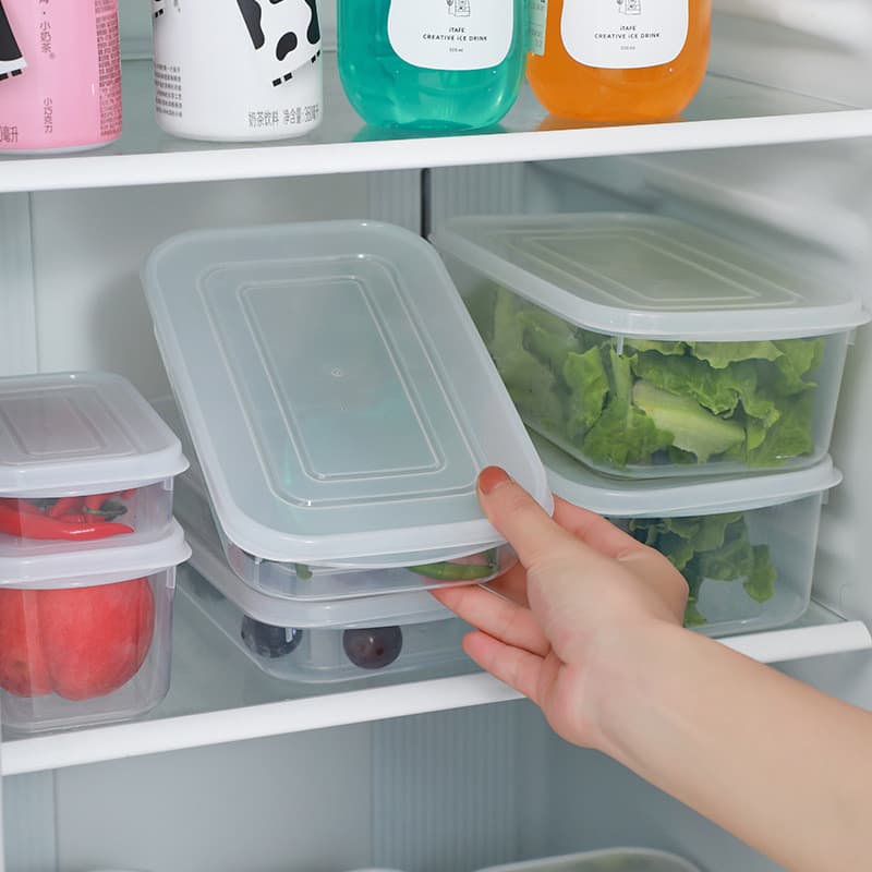 Caixa de armazenamento arrumada para geladeira, produto comestível, micro-ondas, aquecimento, caixa de manutenção fresca
