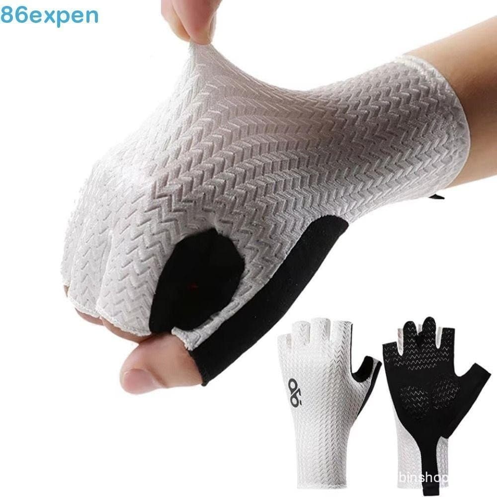 EXPEN1 Luvas De Motocicleta , Dedo De Corrida Antiderrapantes Resistentes Ao Desgaste Sem Dedos Masculinas