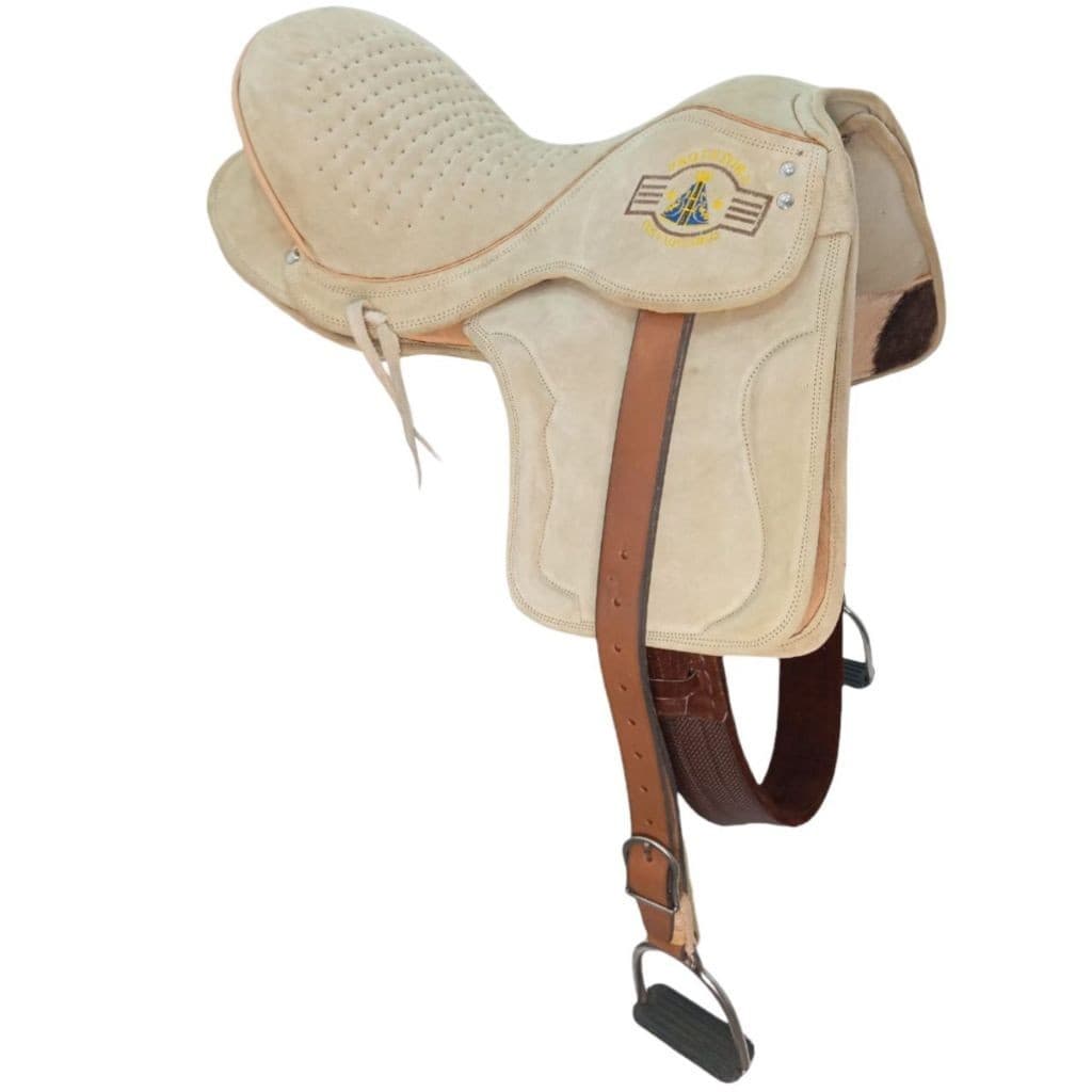 Sela Para Cavalo Vaquejada Semi Profissional Couro Legitimo