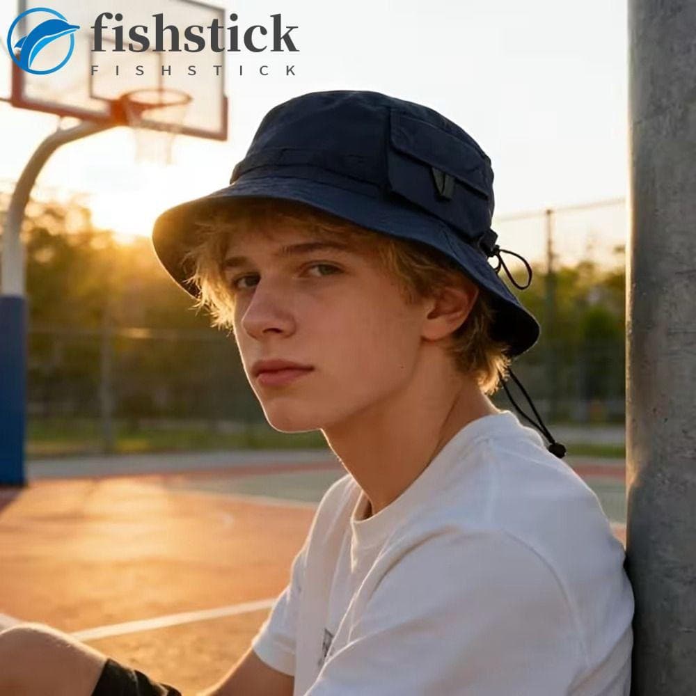Chapéu Balde Dobrável FISHSTICKA , De Sol À Prova D'água Com Design De Bolso Anti-UV , Respirável