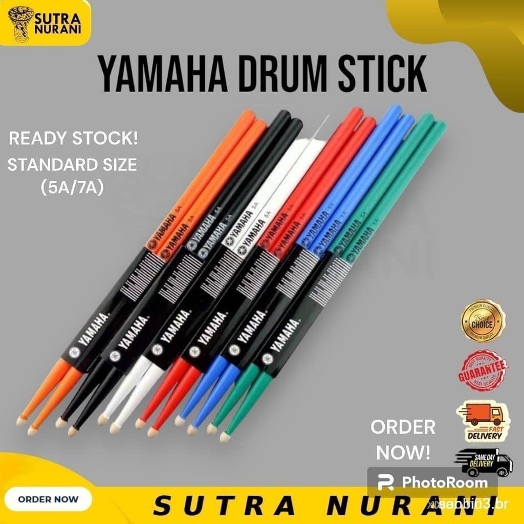 BAQUETAS PROFISSIONAIS YAMAHA 7A/ 5A 5BTJ