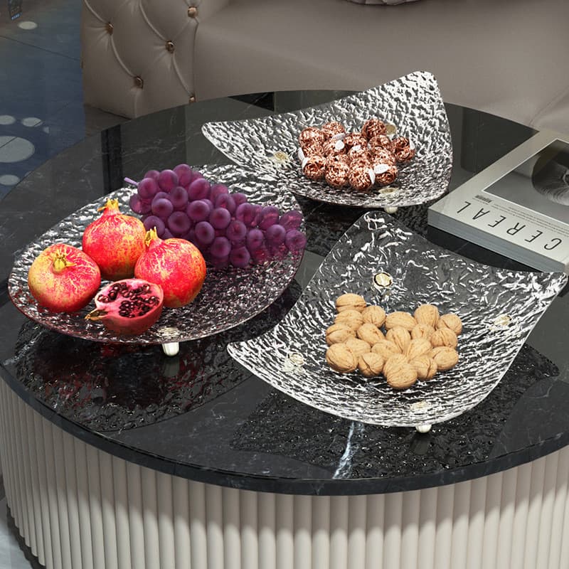 Prato de frutas sala de estar mesa de café doméstica 2024 novo estilo luz estilo luxo High-End semente de girassol doces