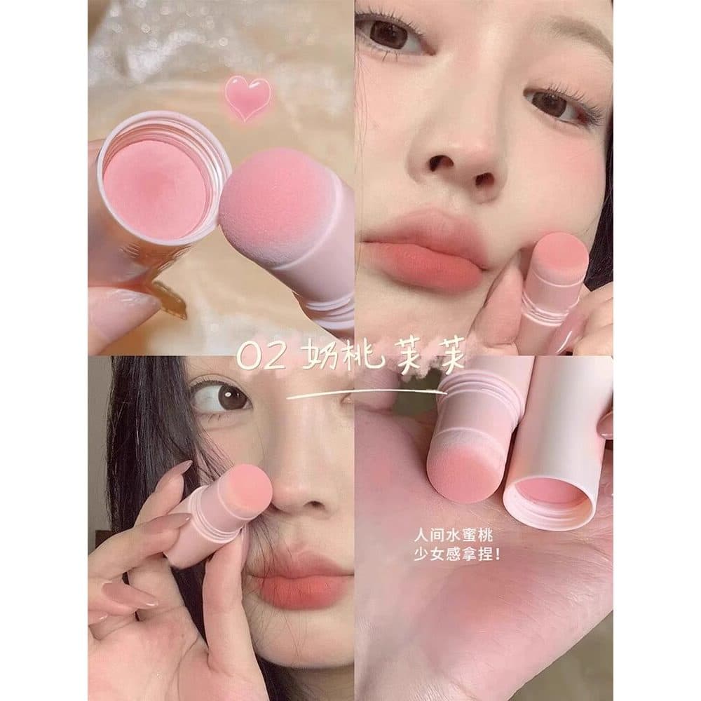 Água fervida branca solta parece pitada!Selo Blush vara creme feminino monocromático expansão psiquiatra cor leite em pó
