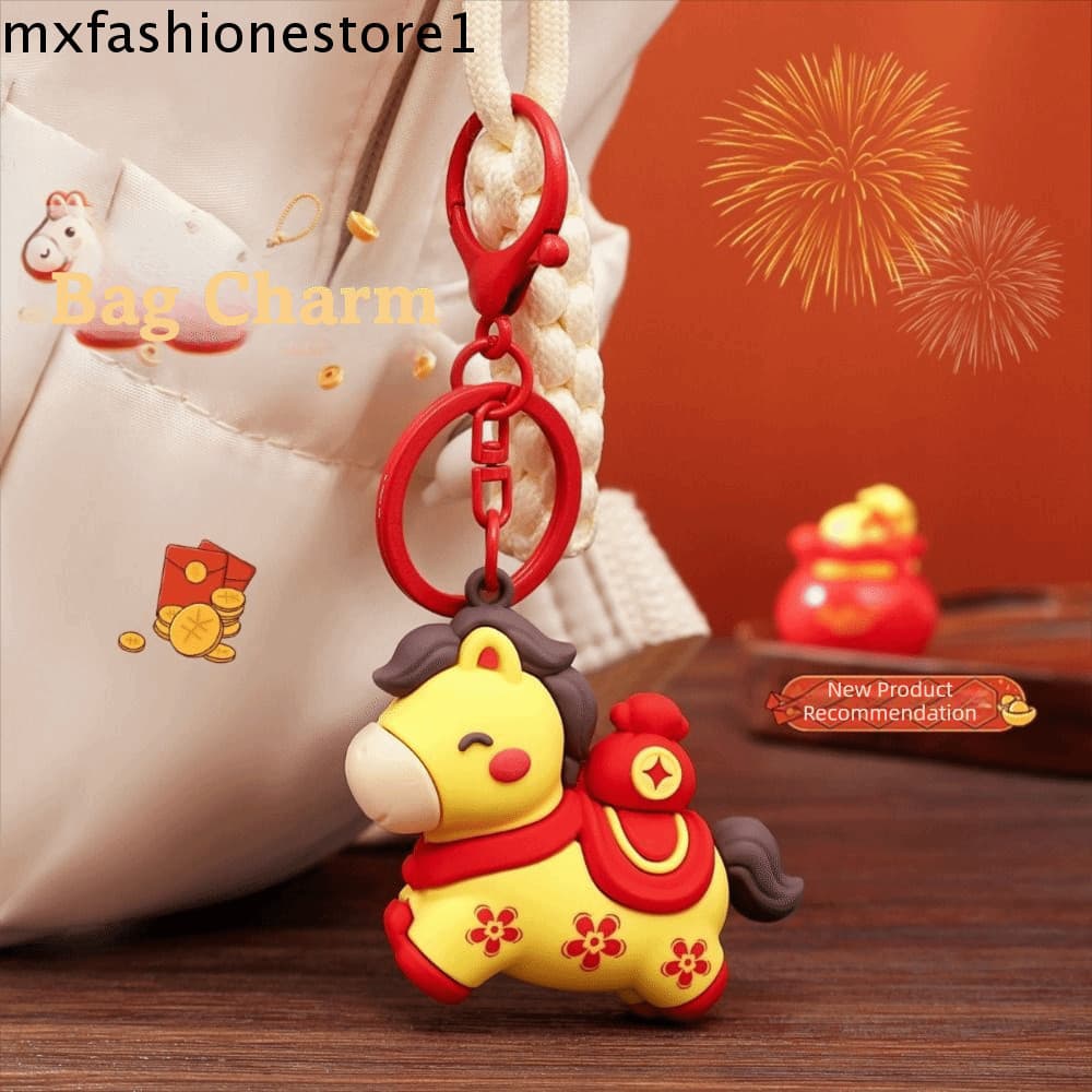 Chaveiro De Cavalo MXFASHIONE , Pônei Do Zodíaco Dos Desenhos Animados Da Sorte Com Design Ano