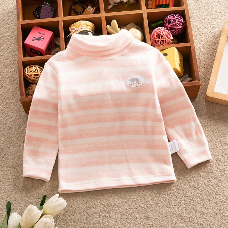Bebê roupas de manga comprida meninos meninas crianças roupa interior lapela camisa de fundo roupas de outono bebê prima
