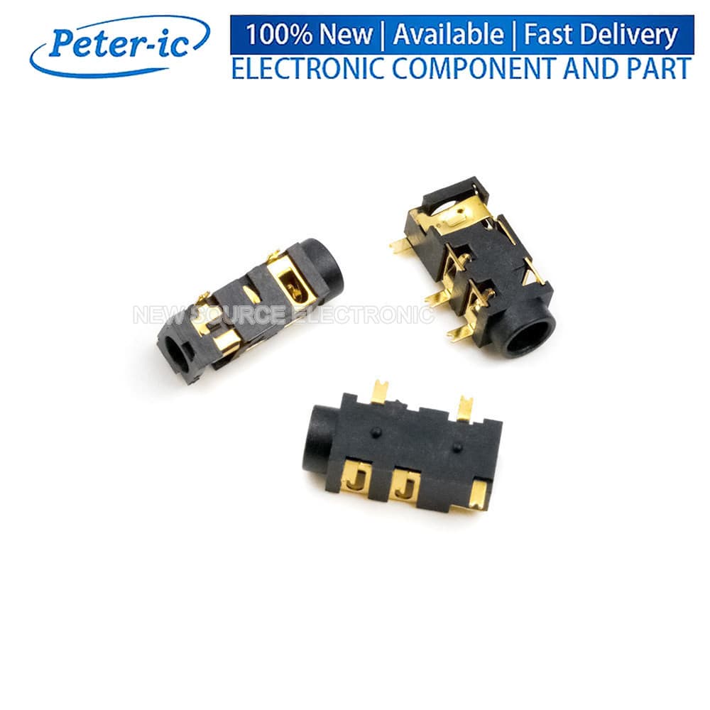 (1-10 Unidades) PJ327A Conector De Áudio Banhado A Ouro 3.5 Mm SMD DIP Tomada Para Fone De Ouvido